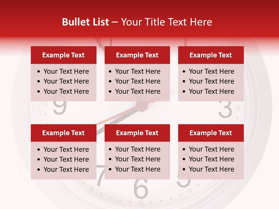 Eight Morning Time PowerPoint Template