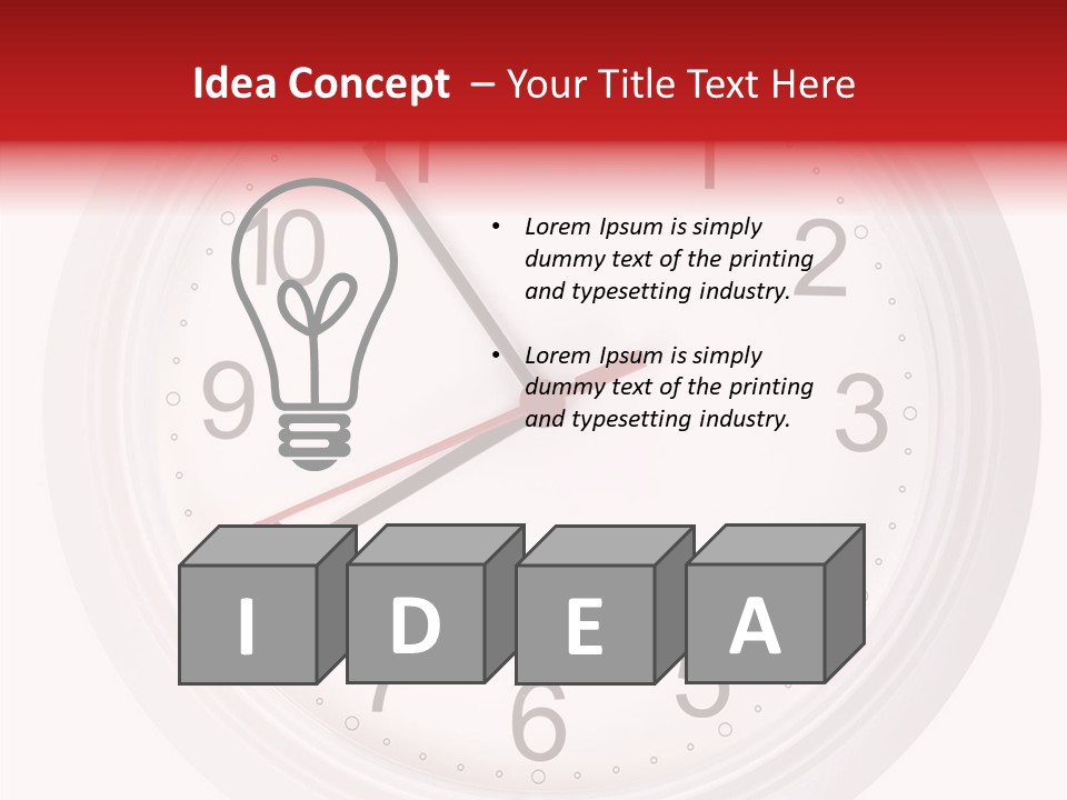 Eight Morning Time PowerPoint Template