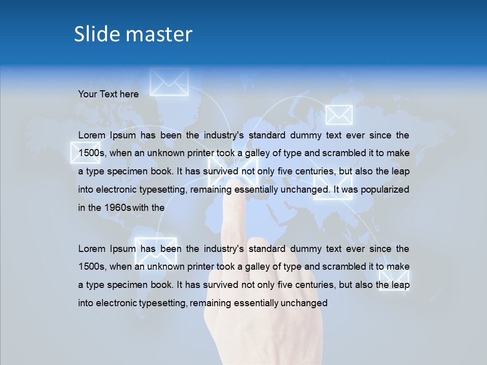 Message Website Human PowerPoint Template