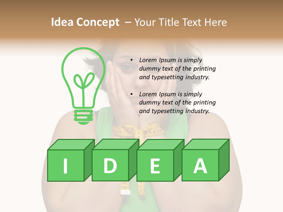 Person Unhealthy Female PowerPoint Template