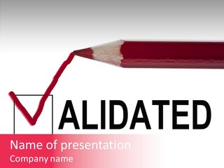 Approve Verification Valid PowerPoint Template