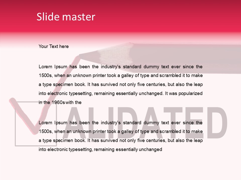 Approve Verification Valid PowerPoint Template