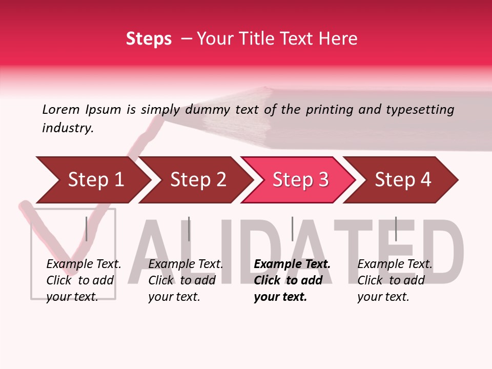 Approve Verification Valid PowerPoint Template
