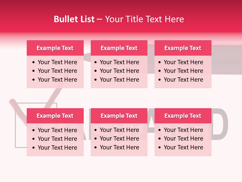 Approve Verification Valid PowerPoint Template