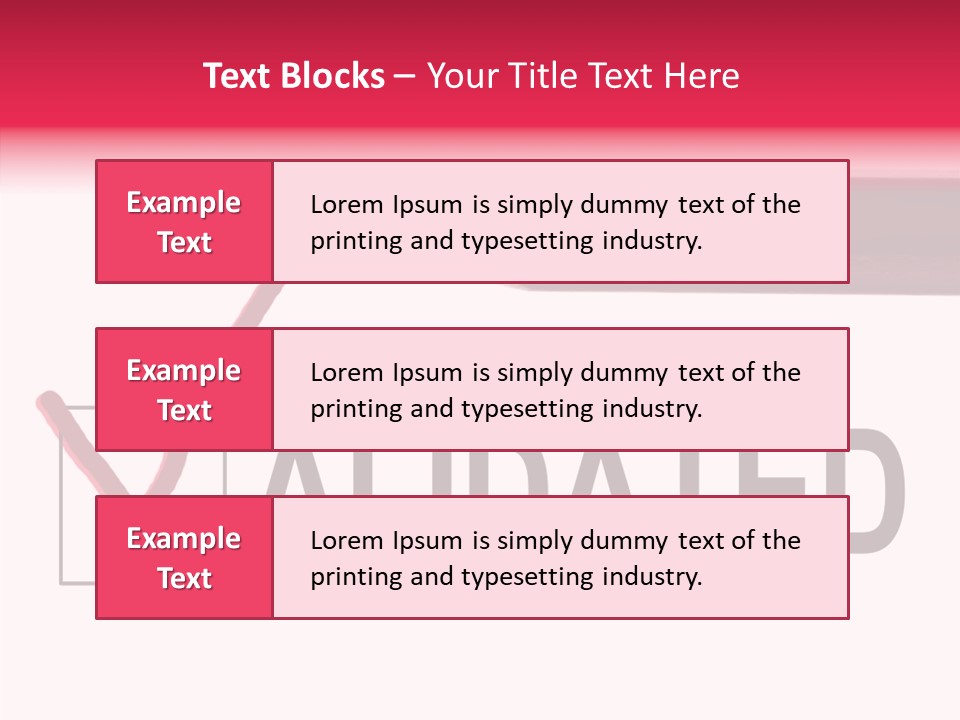 Approve Verification Valid PowerPoint Template