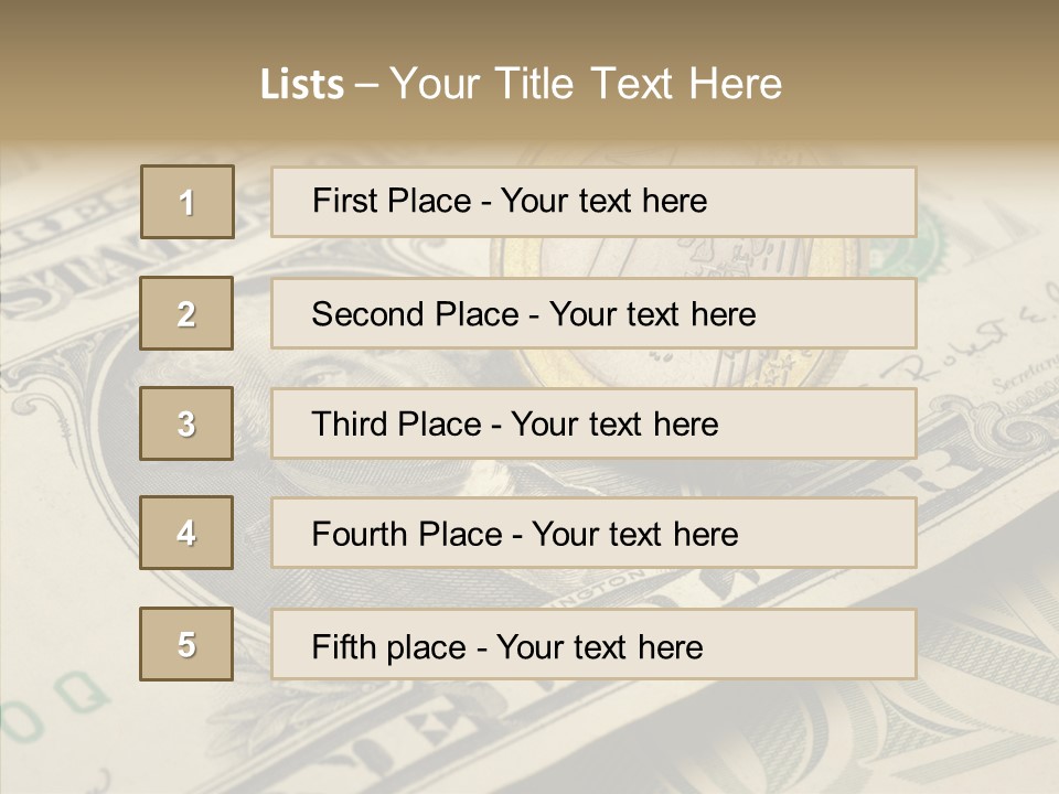 Banknote Money Exchange PowerPoint Template