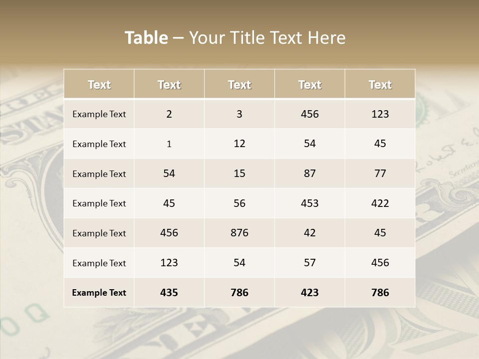 Banknote Money Exchange PowerPoint Template