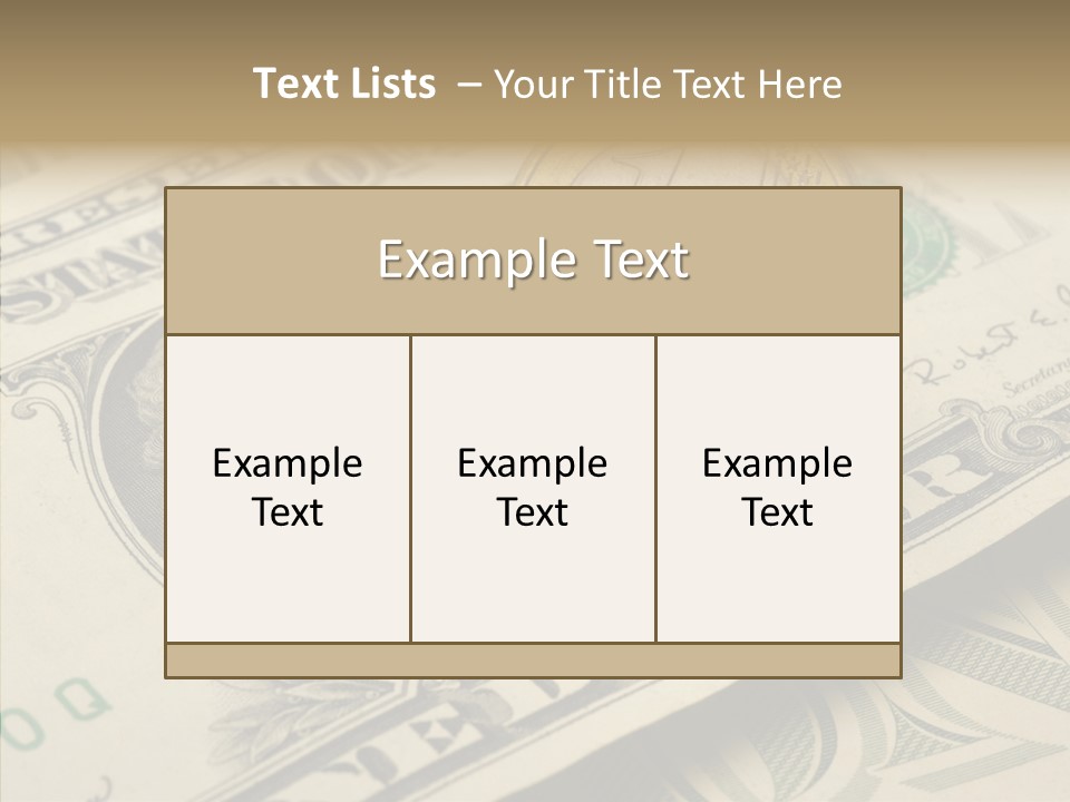 Banknote Money Exchange PowerPoint Template