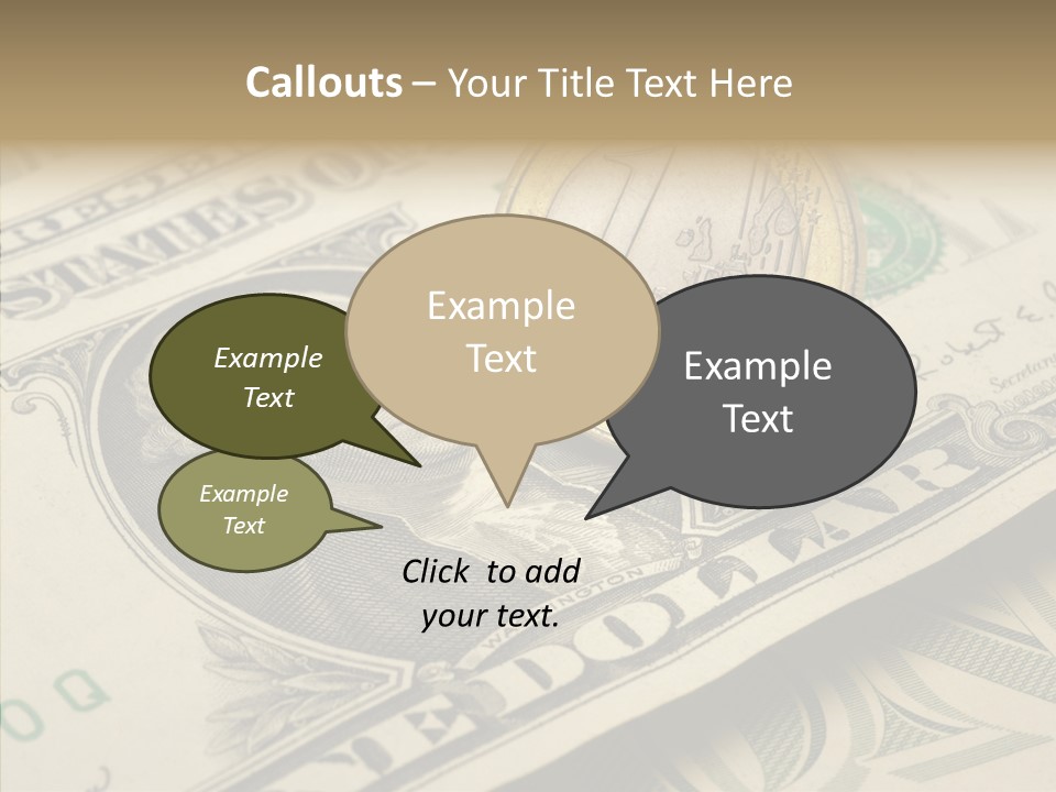 Banknote Money Exchange PowerPoint Template
