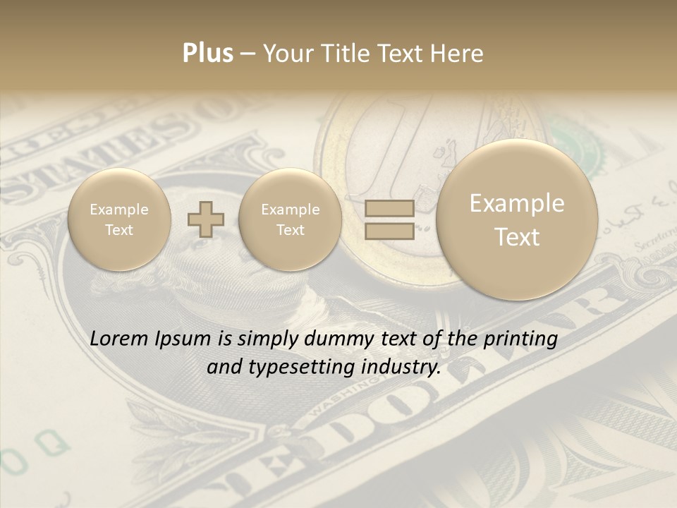 Banknote Money Exchange PowerPoint Template