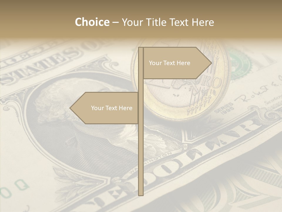 Banknote Money Exchange PowerPoint Template