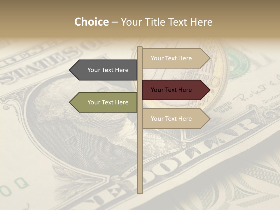 Banknote Money Exchange PowerPoint Template