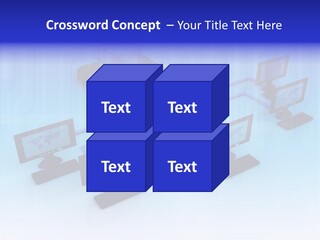 White Connection Data PowerPoint Template