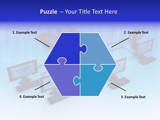 White Connection Data PowerPoint Template
