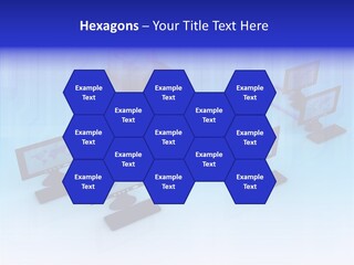 White Connection Data PowerPoint Template