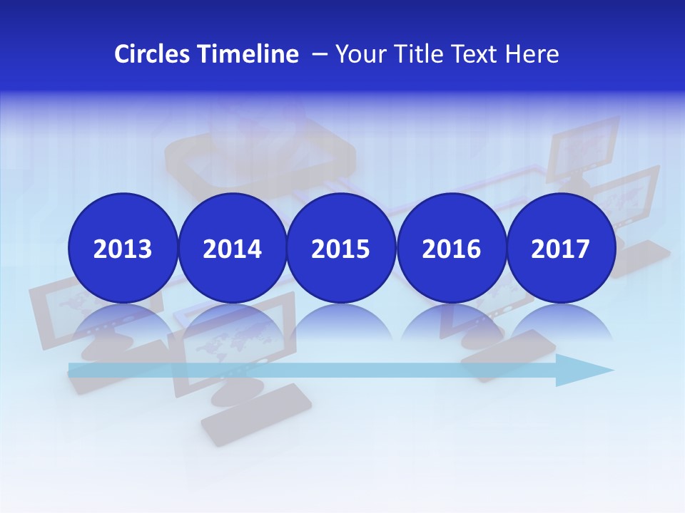 White Connection Data PowerPoint Template