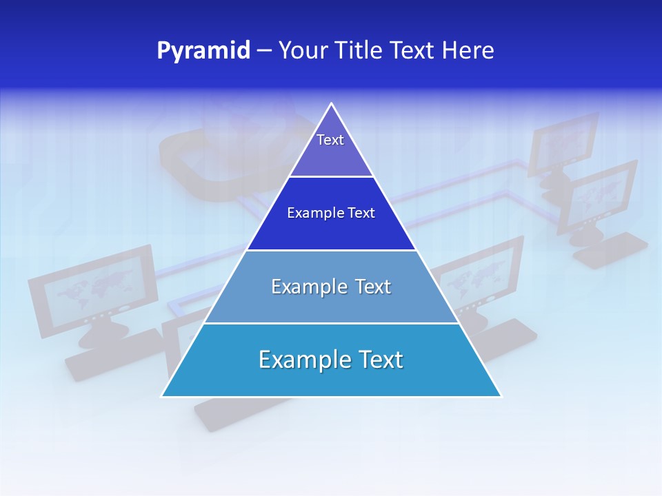 White Connection Data PowerPoint Template