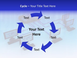 White Connection Data PowerPoint Template