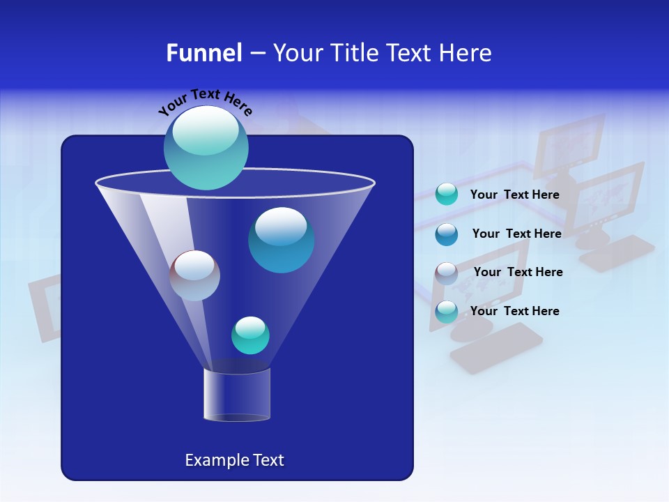 White Connection Data PowerPoint Template