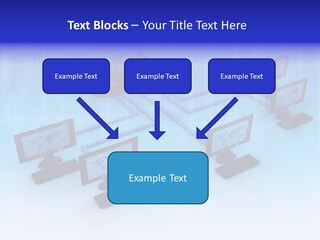 White Connection Data PowerPoint Template