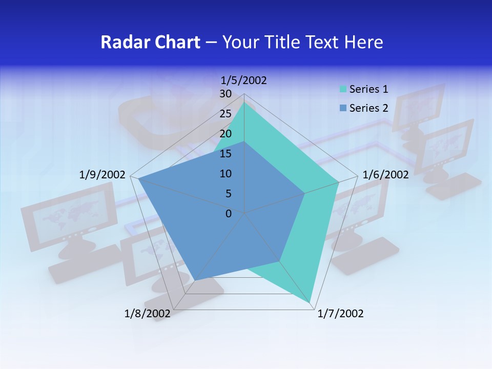 White Connection Data PowerPoint Template