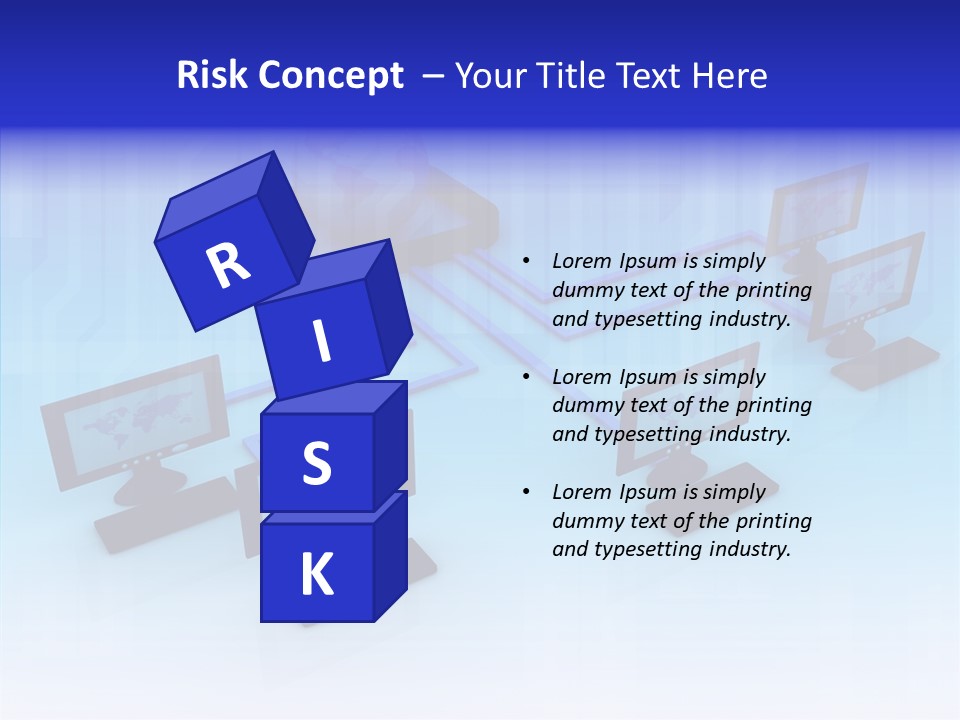 White Connection Data PowerPoint Template