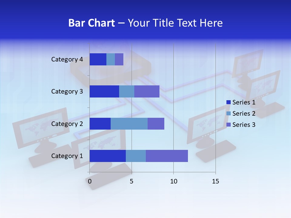 White Connection Data PowerPoint Template
