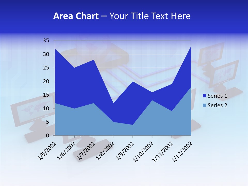 White Connection Data PowerPoint Template