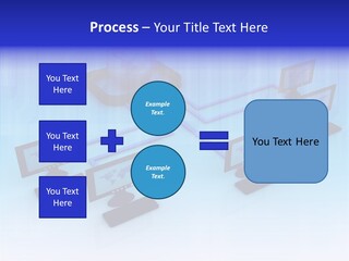 White Connection Data PowerPoint Template