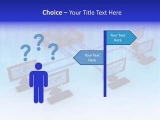 White Connection Data PowerPoint Template