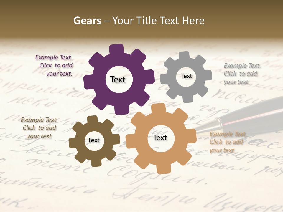 Document Test Ancient PowerPoint Template
