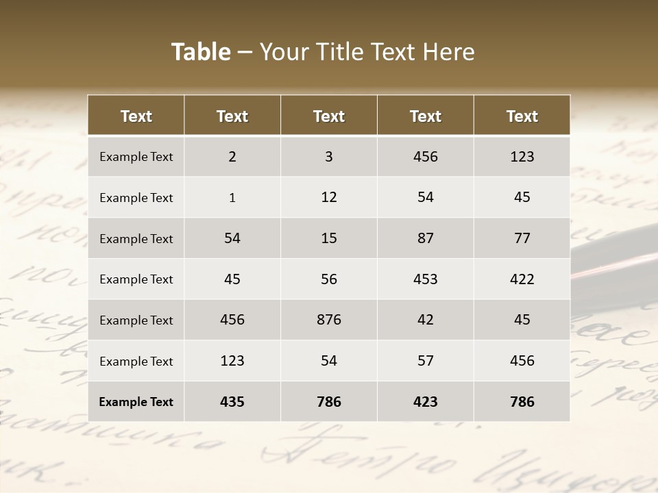 Document Test Ancient PowerPoint Template