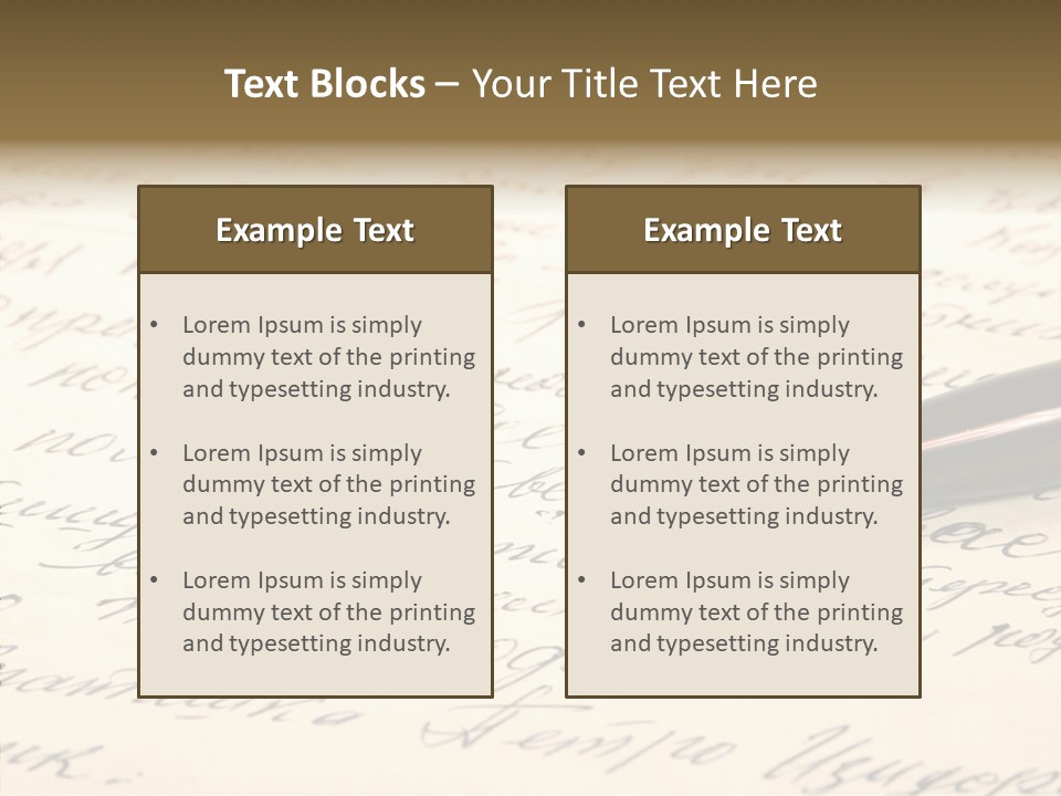Document Test Ancient PowerPoint Template