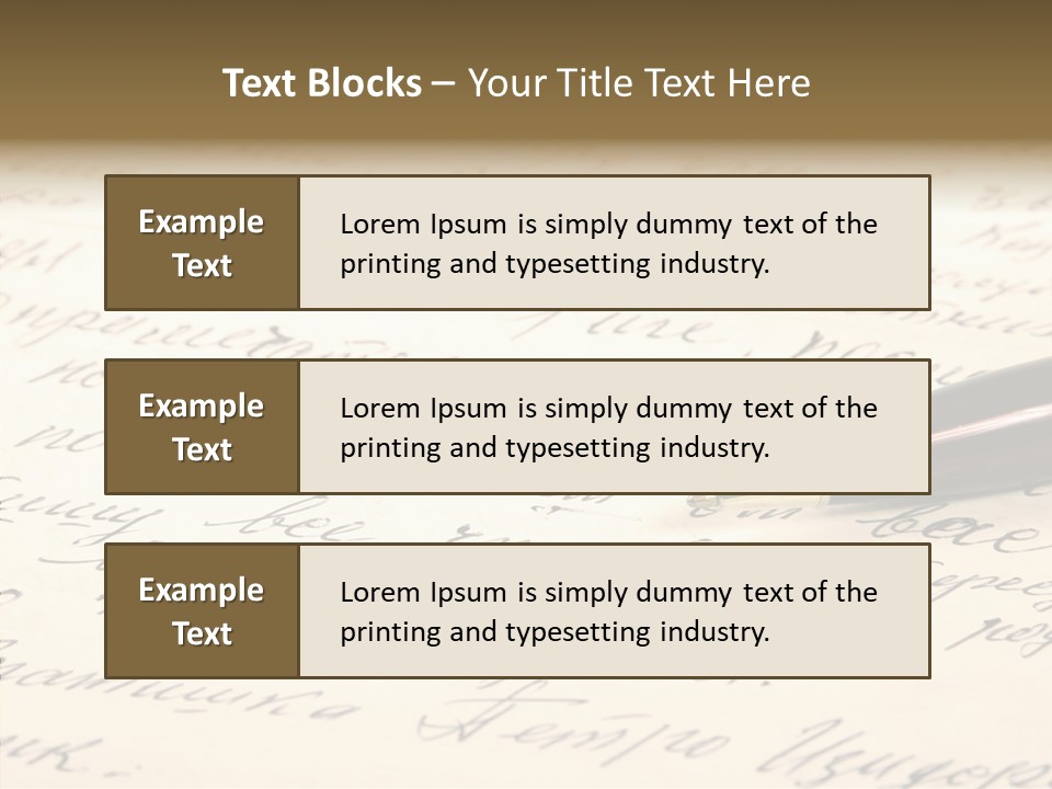 Document Test Ancient PowerPoint Template