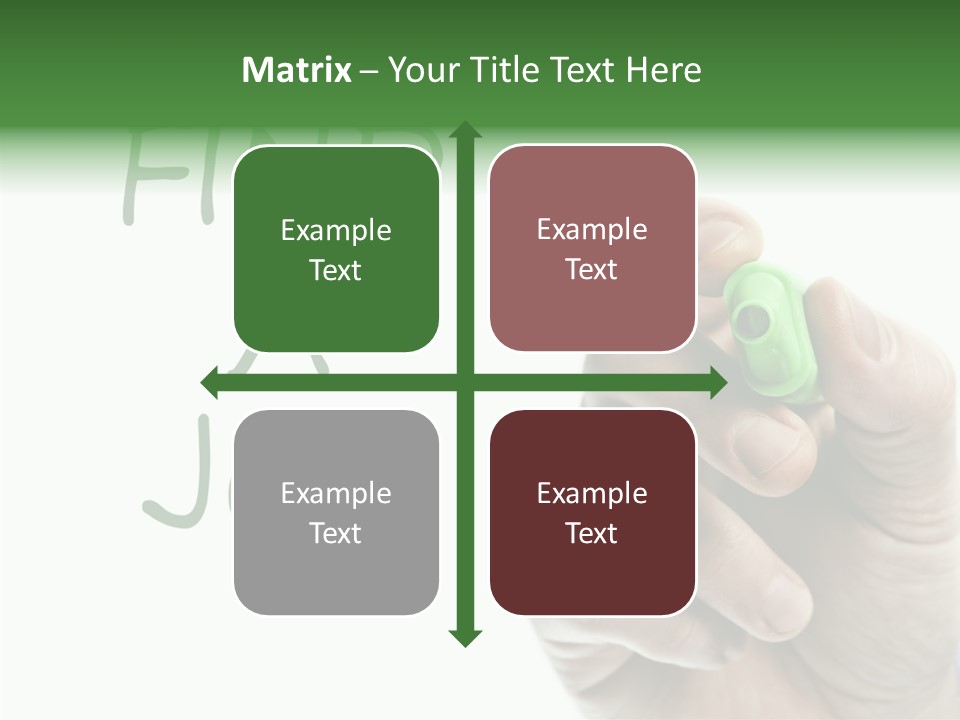 Jobless Find Hand PowerPoint Template