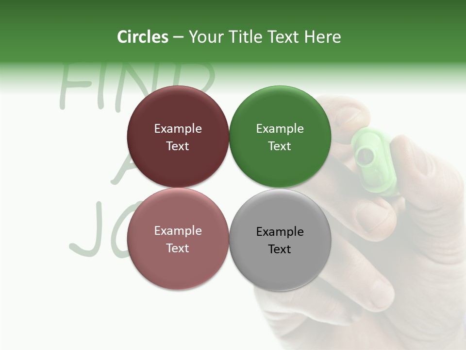 Jobless Find Hand PowerPoint Template