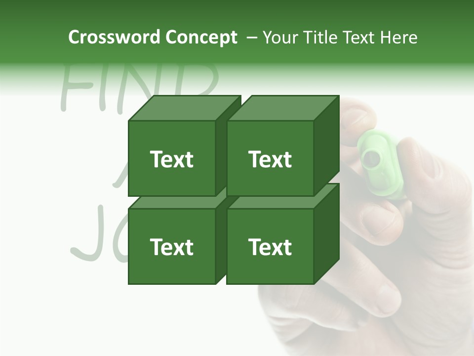 Jobless Find Hand PowerPoint Template