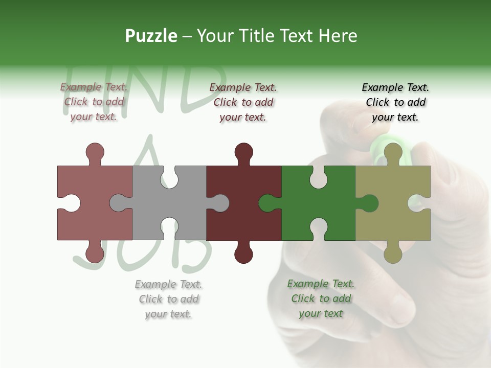 Jobless Find Hand PowerPoint Template