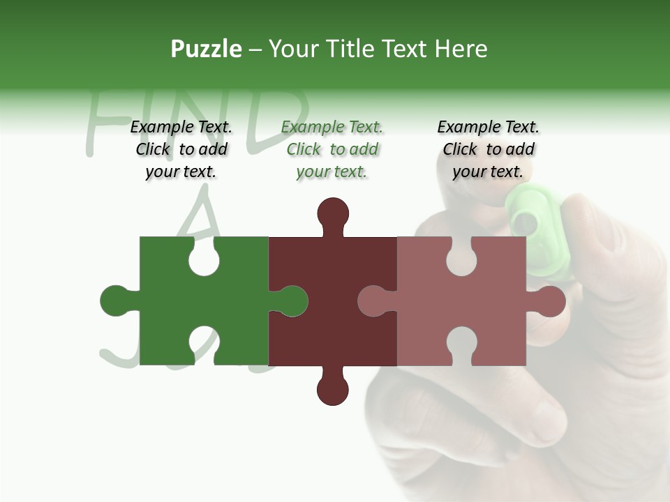 Jobless Find Hand PowerPoint Template