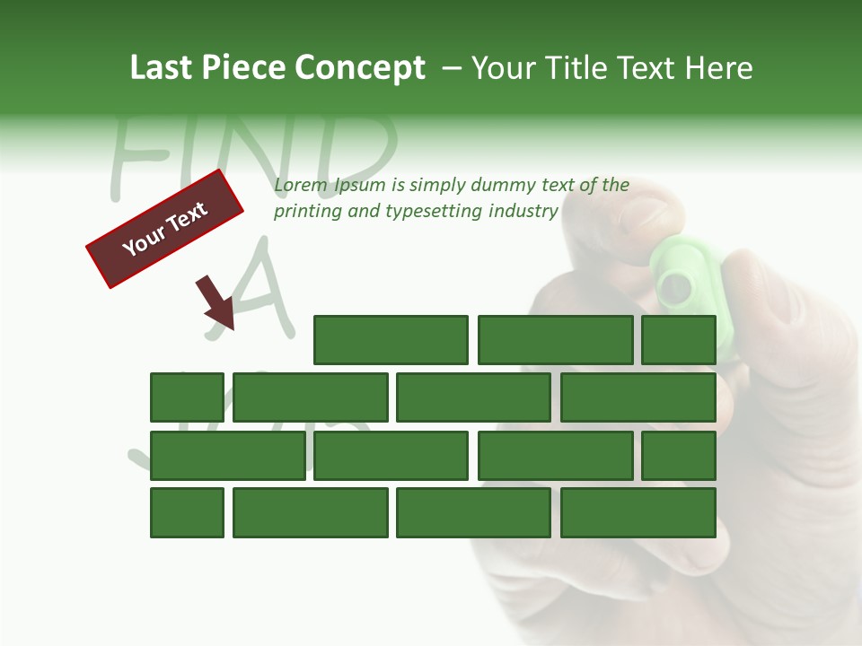 Jobless Find Hand PowerPoint Template