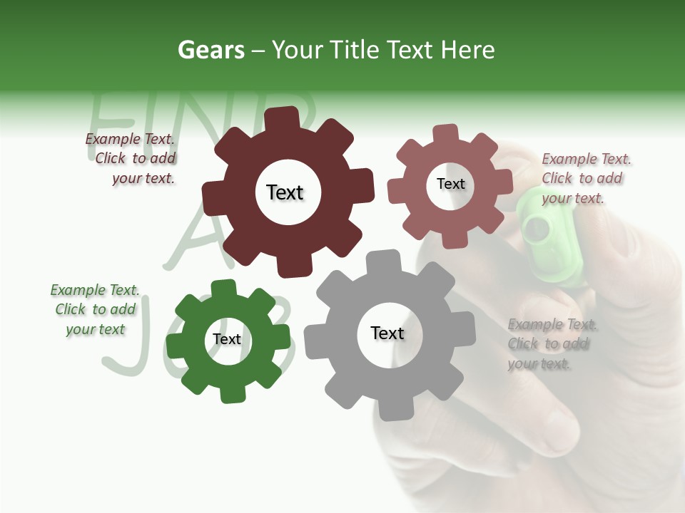 Jobless Find Hand PowerPoint Template