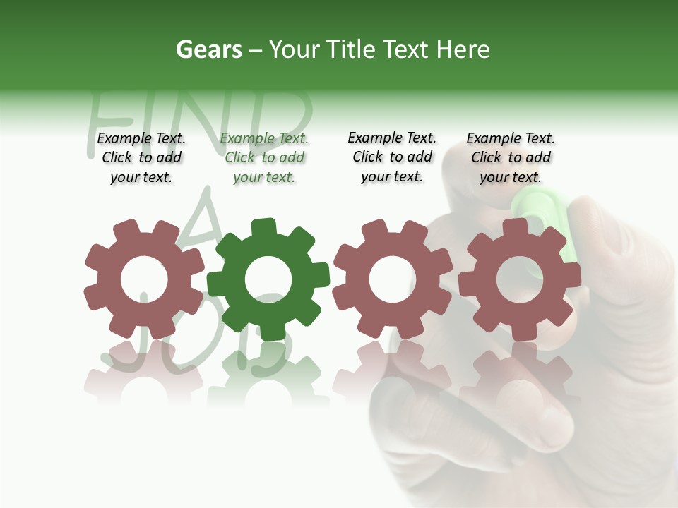 Jobless Find Hand PowerPoint Template