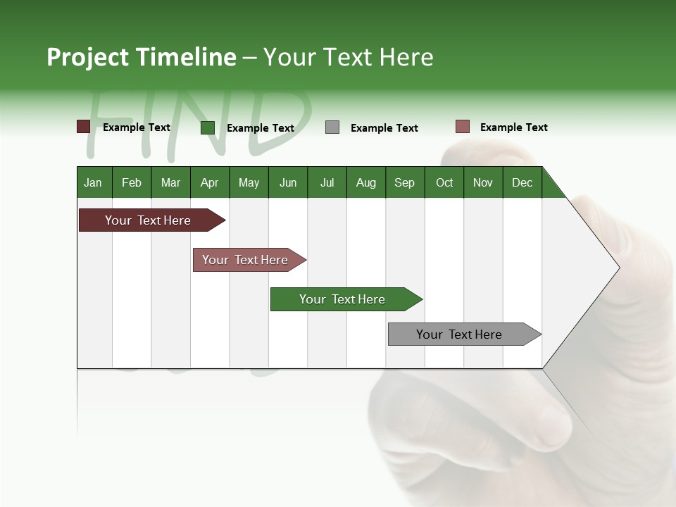 Jobless Find Hand PowerPoint Template
