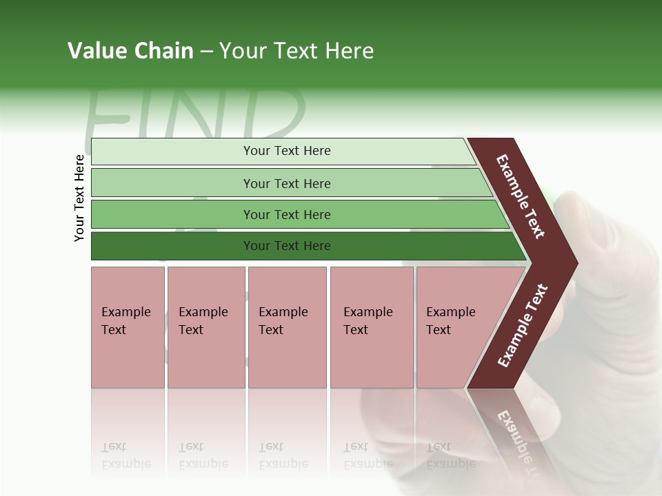 Jobless Find Hand PowerPoint Template