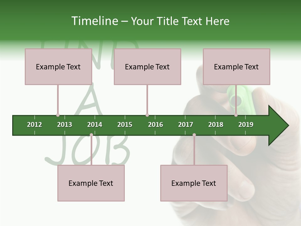 Jobless Find Hand PowerPoint Template