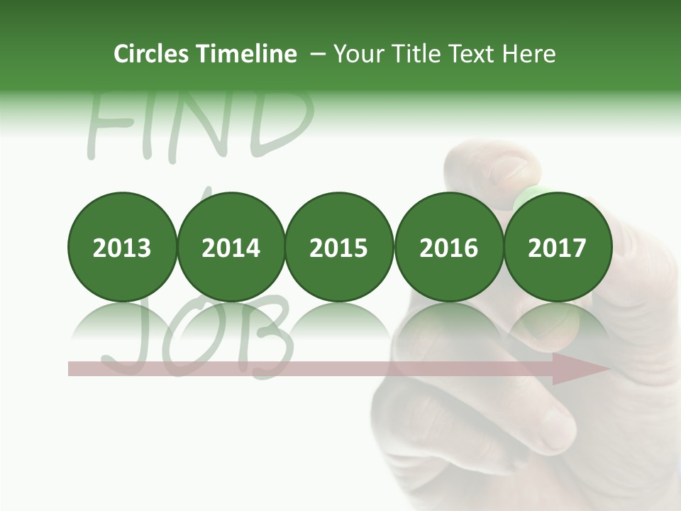 Jobless Find Hand PowerPoint Template
