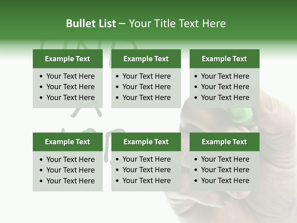 Jobless Find Hand PowerPoint Template