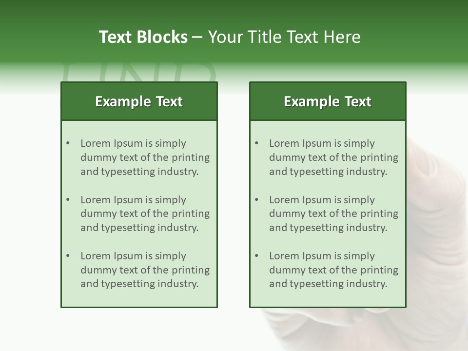 Jobless Find Hand PowerPoint Template