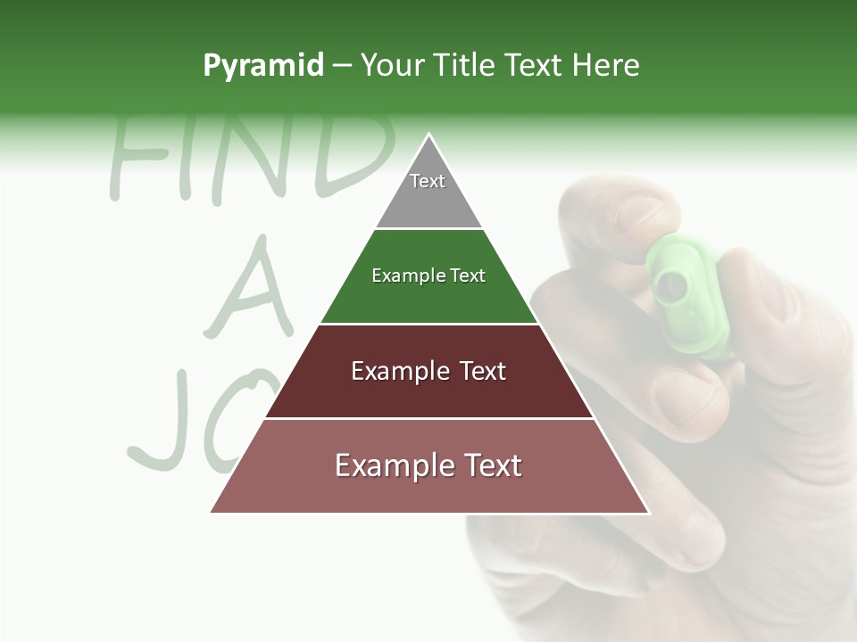 Jobless Find Hand PowerPoint Template