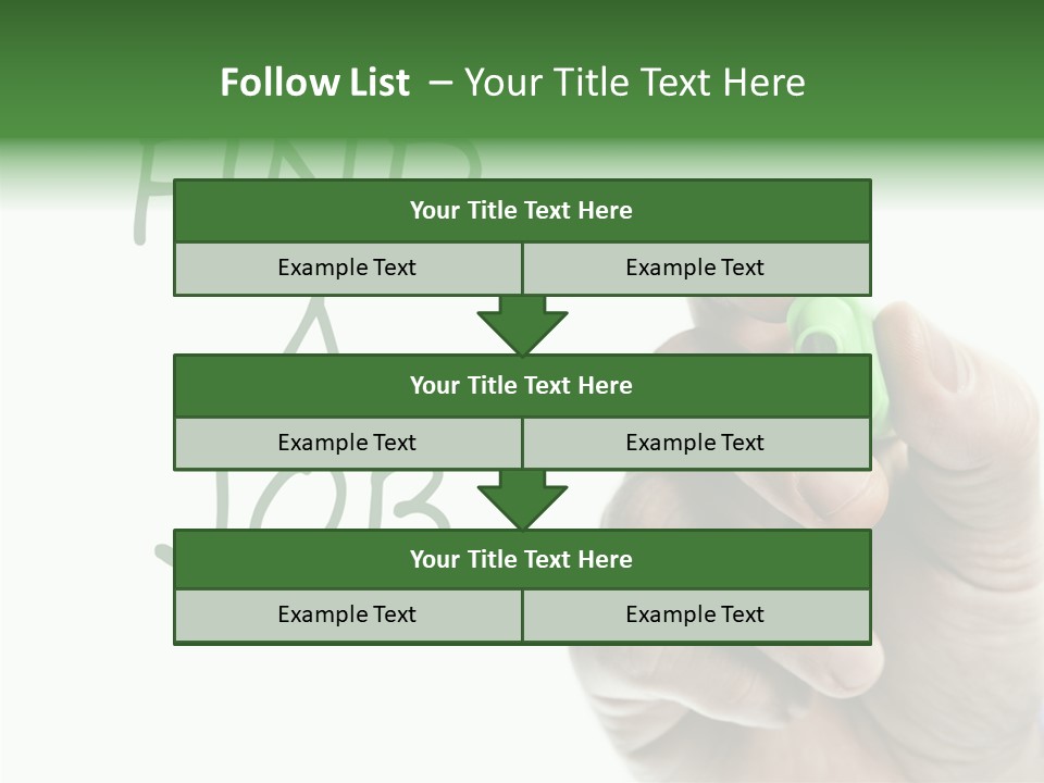 Jobless Find Hand PowerPoint Template